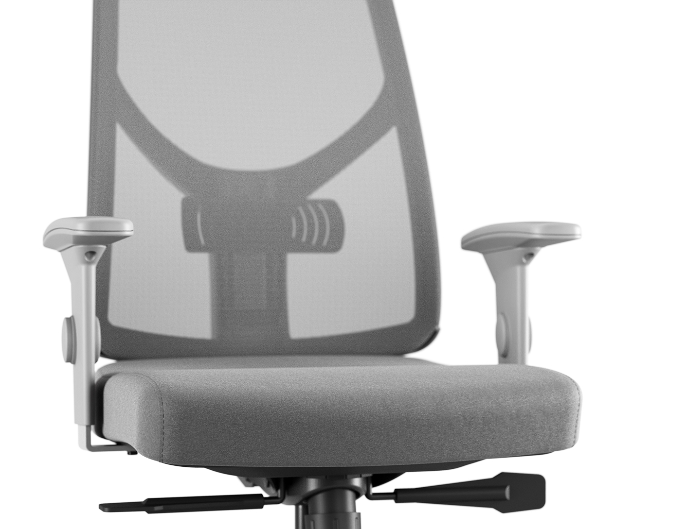 Assento com espuma de alta performace.